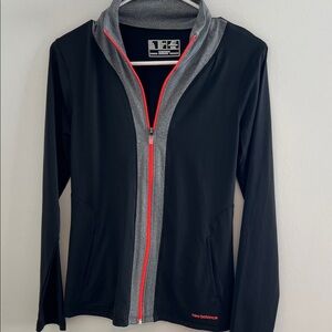 New Balance Women's Black Jacket with Gray and Red Accents